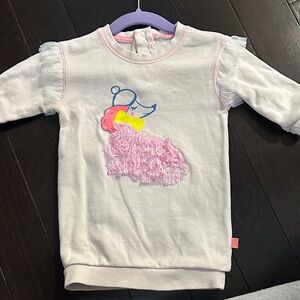 Adorable Pink and White Kids Casual Dress